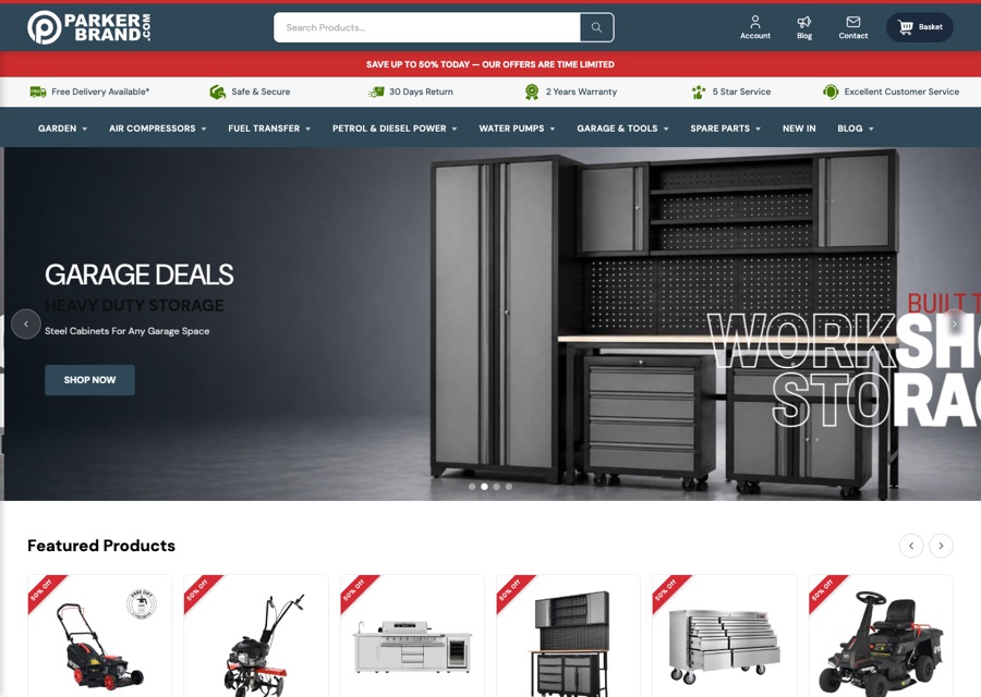ParkerBrand storefront
